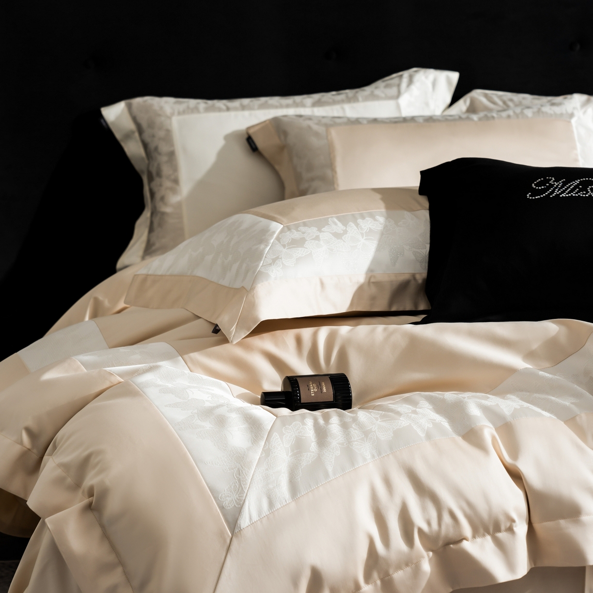 91家纺网 家纺一手货源 找家纺 MIU缪家居 2025新款100支全棉四件套-卡缦【控价368】 卡缦-香槟