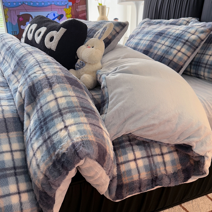 91家纺网 家纺一手货源 找家纺 HL原创 2025新款兔毛绒单品被套单件被套 魔法学院