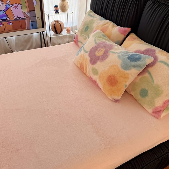 91家纺网 家纺一手货源 找家纺 HL原创 2025新款兔毛绒单品被套单件被套 五彩缤纷