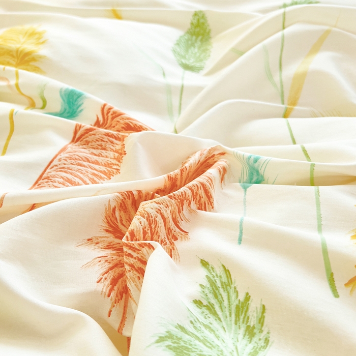 91家纺网 家纺一手货源 找家纺 琪琪阁家纺 2025秋冬新款全棉加牛奶绒单被套棉加绒被套 麦穗飘香