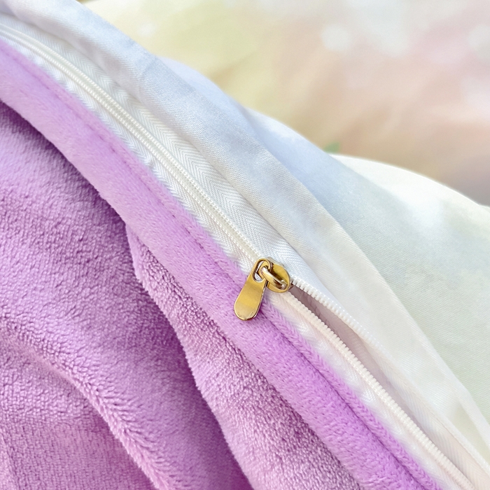 91家纺网 家纺一手货源 找家纺 琪琪阁家纺 2025秋冬新款全棉加牛奶绒单被套棉加绒被套 梦蝶