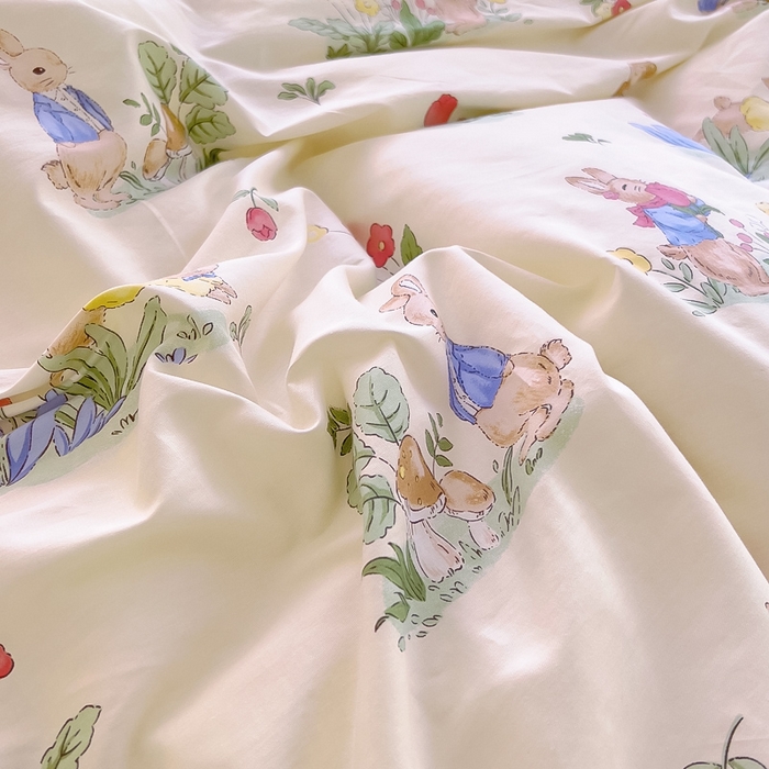 91家纺网 家纺一手货源 找家纺 琪琪阁家纺 2025秋冬新款全棉加牛奶绒单被套棉加绒被套 蘑菇屋