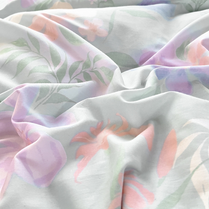 91家纺网 家纺一手货源 找家纺 琪琪阁家纺 2025秋冬新款全棉加牛奶绒单被套棉加绒被套 清风烟雨