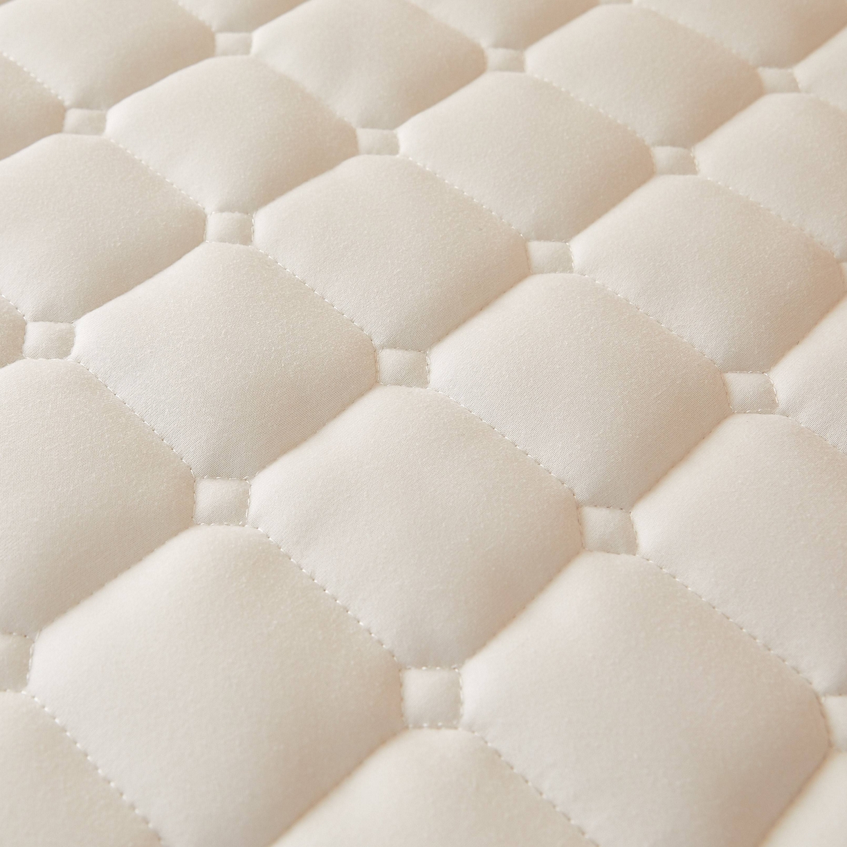 91家纺网 家纺一手货源 找家纺 缦吉 2025新款面包格乳胶记忆海绵学生床垫 白色