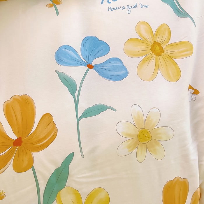 91家纺网 家纺一手货源 找家纺 琪琪阁家纺 2025秋冬新款全棉加牛奶绒单被套棉加绒被套 幸福花开