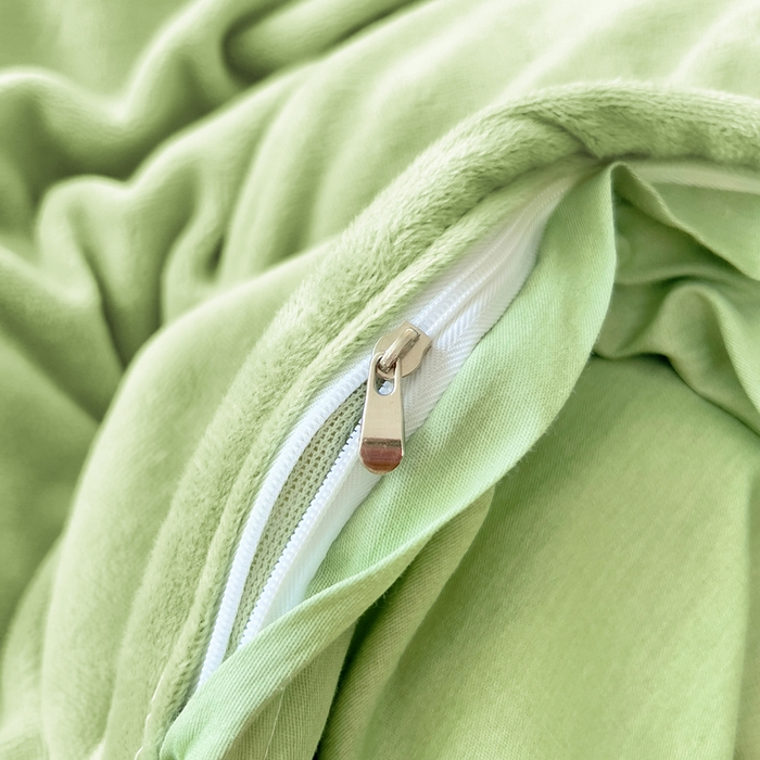 91家纺网 家纺一手货源 找家纺 琪琪阁家纺 2025秋冬新款全棉加牛奶绒单被套棉加绒被套 熊猫戏水