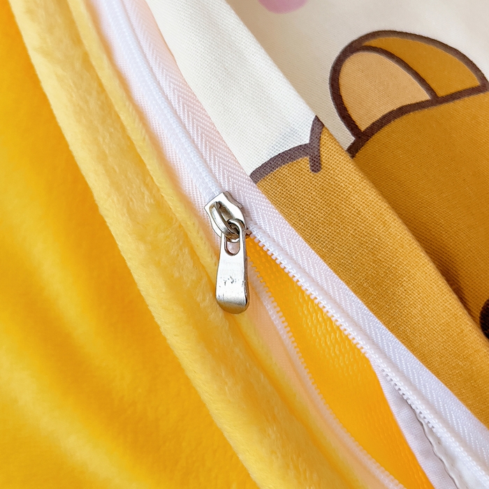 91家纺网 家纺一手货源 找家纺 琪琪阁家纺 2025秋冬新款全棉加牛奶绒单被套棉加绒被套 枕边语