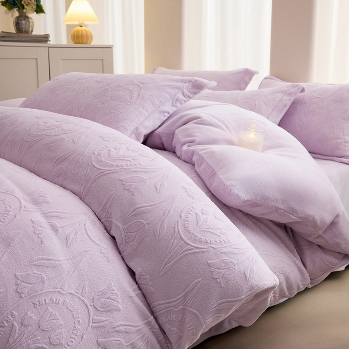 91家纺网 家纺一手货源 找家纺 （总）亿梵家居 2025新款全棉纯棉双层纱床盖三件套A类母婴级纯棉床盖炕盖夹棉床单