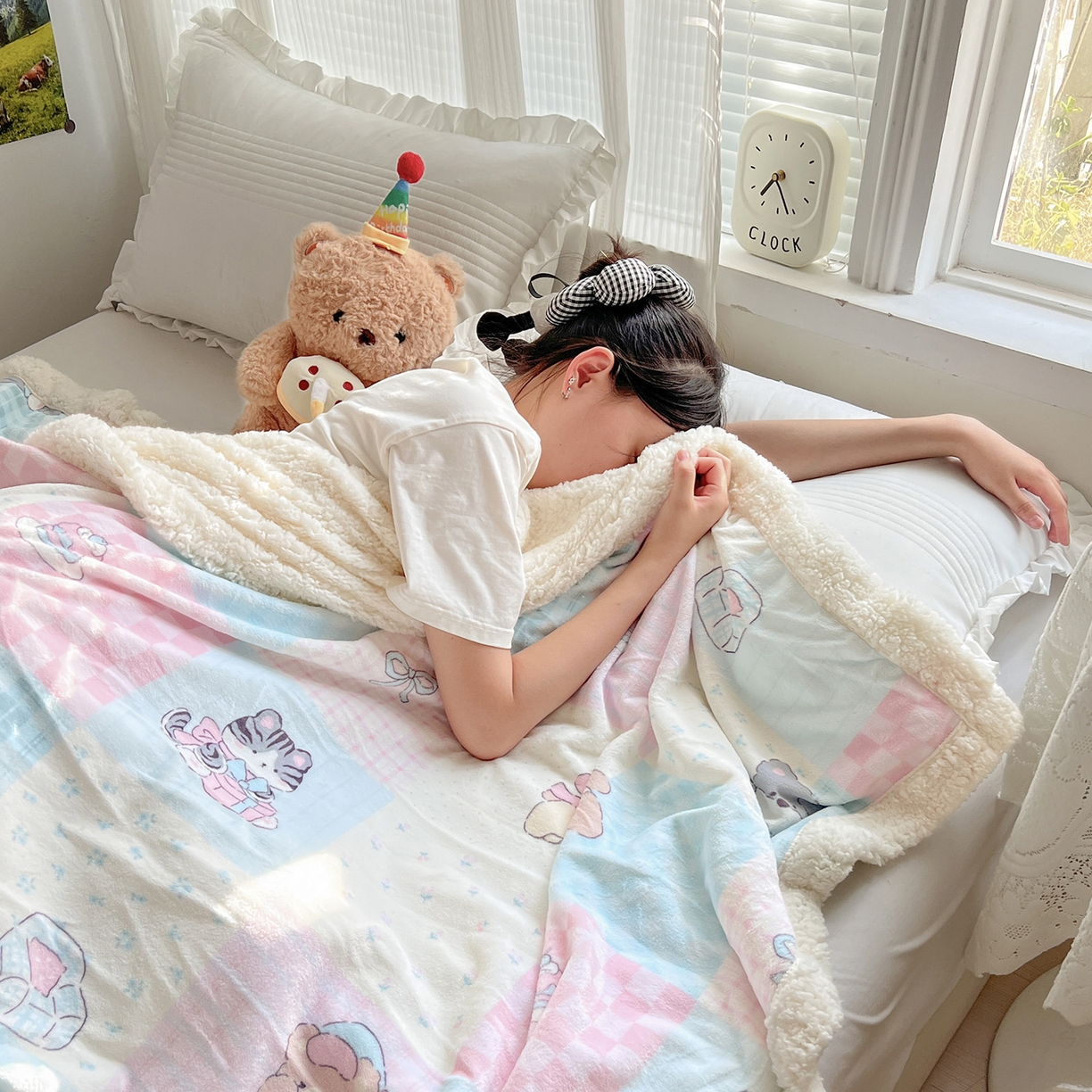 91家纺网 家纺一手货源 找家纺 （总）耀悦家纺 2025新款毛毯带拉链被套两用加厚高克重牛奶绒毯子羊羔绒