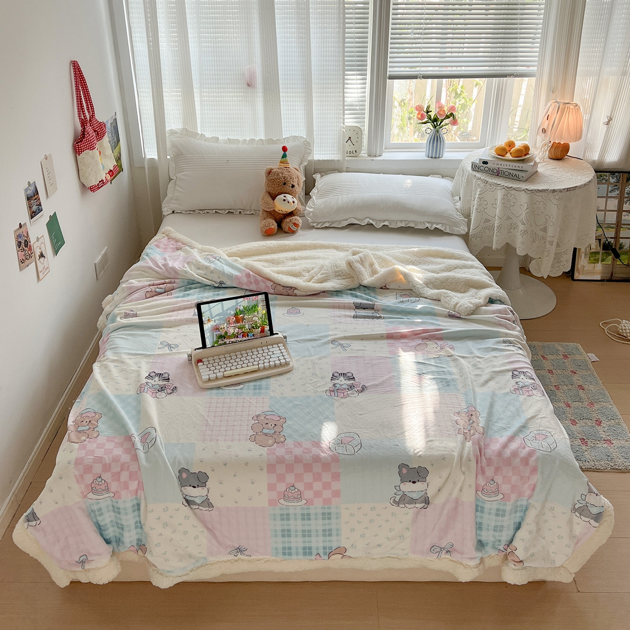 91家纺网 家纺一手货源 找家纺 （总）耀悦家纺 2025新款毛毯带拉链被套两用加厚高克重牛奶绒毯子羊羔绒