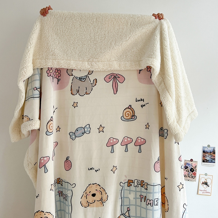 91家纺网 家纺一手货源 找家纺 （总）耀悦家纺 2025新款毛毯带拉链被套两用加厚高克重牛奶绒毯子羊羔绒