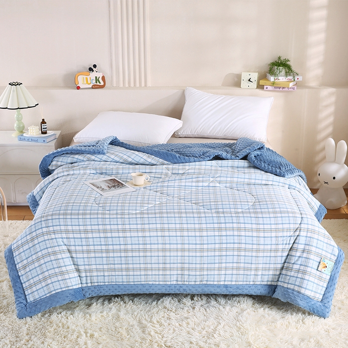 91家纺网 家纺一手货源 找家纺 （总）欧朵 2025新款A类水洗棉豆豆绒被子冬被大豆被芯春秋被冬被 幼儿园 学生宿舍 四季被空调被子