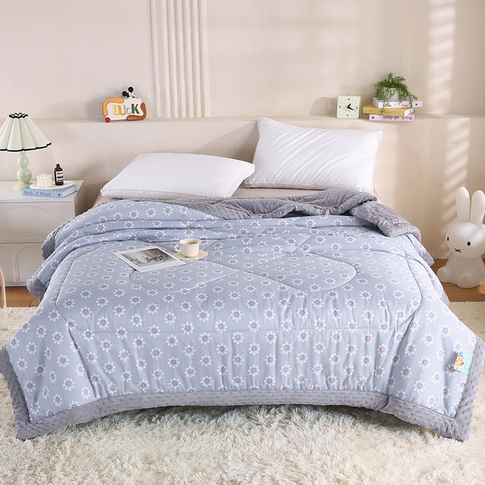 91家纺网 家纺一手货源 找家纺 （总）欧朵 2025新款A类水洗棉豆豆绒被子冬被大豆被芯春秋被冬被 幼儿园 学生宿舍 四季被空调被子