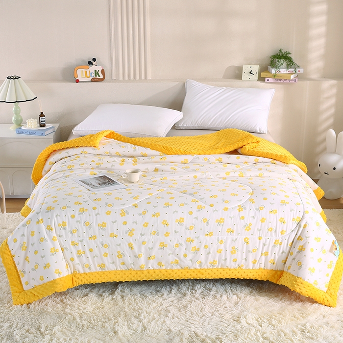 91家纺网 家纺一手货源 找家纺 （总）欧朵 2025新款A类水洗棉豆豆绒被子冬被大豆被芯春秋被冬被 幼儿园 学生宿舍 四季被空调被子