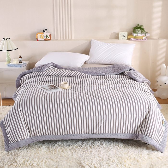 91家纺网 家纺一手货源 找家纺 （总）欧朵 2025新款A类水洗棉豆豆绒被子冬被大豆被芯春秋被冬被 幼儿园 学生宿舍 四季被空调被子