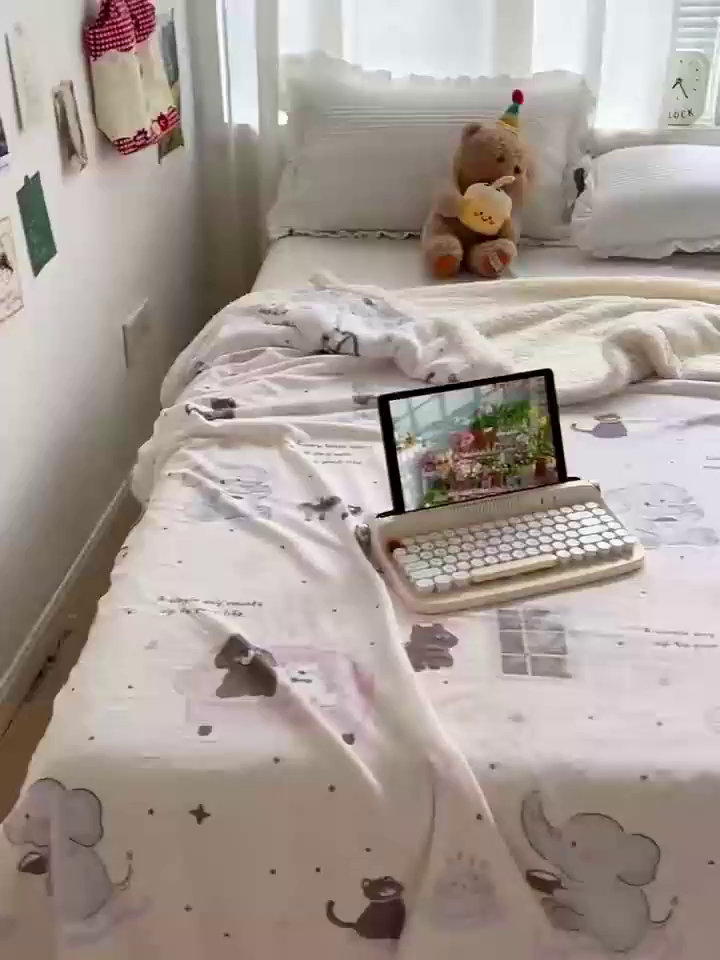 91家纺网 家纺一手货源 找家纺 耀悦家纺 2025新款毛毯带拉链被套两用加厚高克重牛奶绒毯子羊羔绒 小象的生日聚会