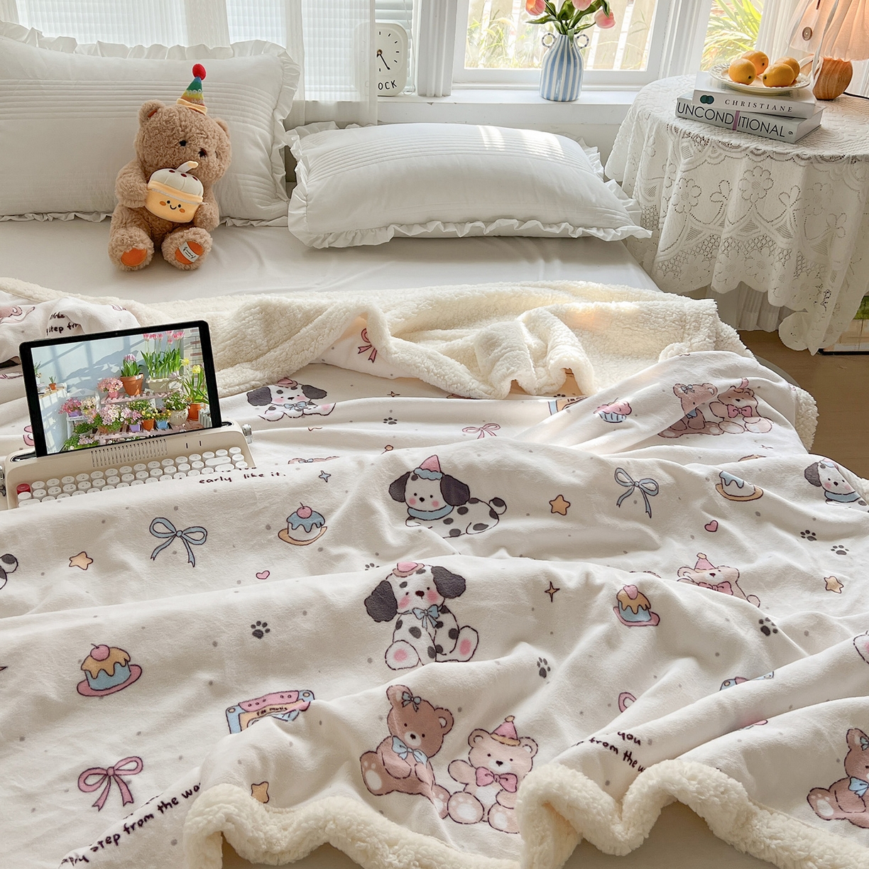 91家纺网 家纺一手货源 找家纺 耀悦家纺 2025新款毛毯带拉链被套两用加厚高克重牛奶绒毯子羊羔绒 音乐与美食的周末