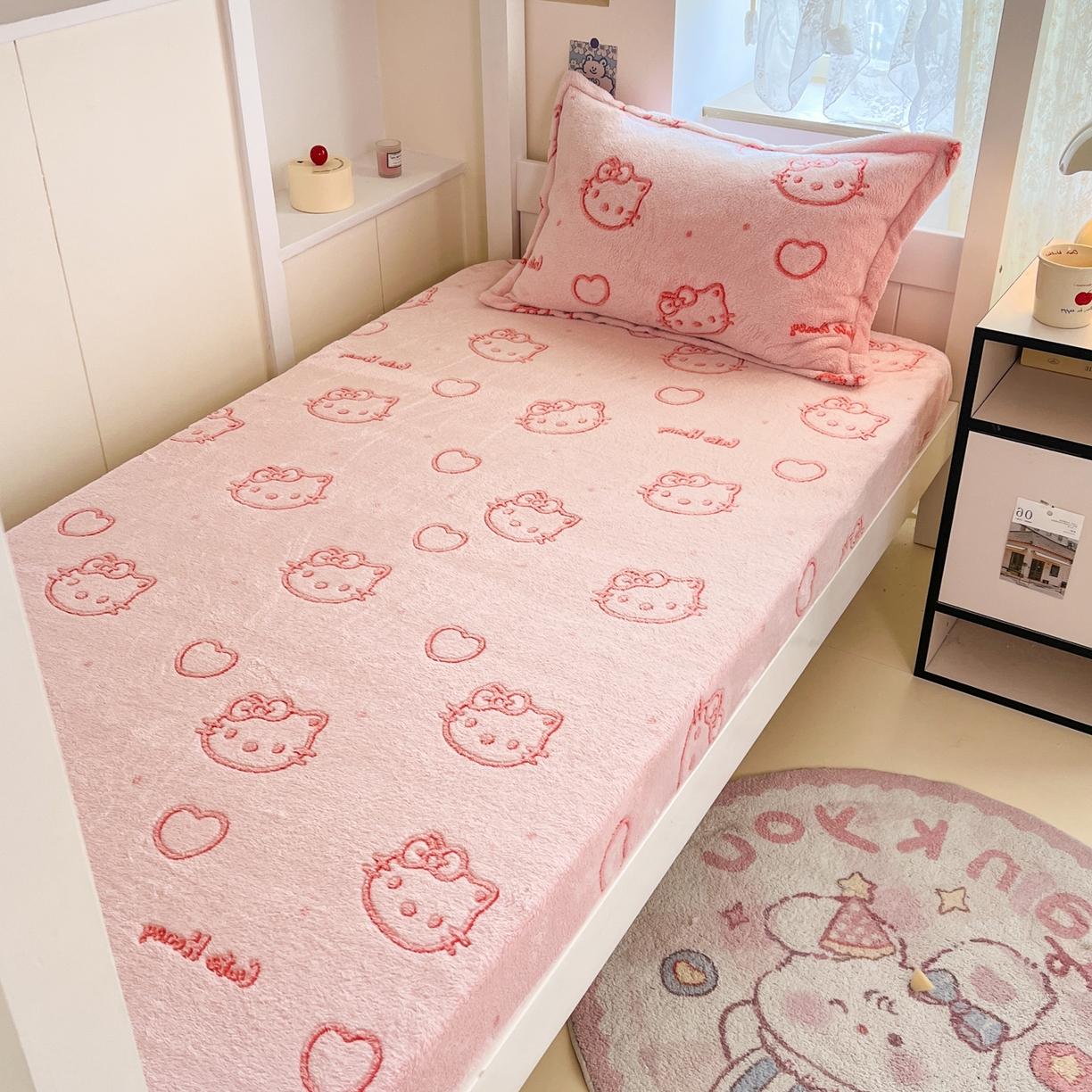 91家纺网 家纺一手货源 找家纺 （总）川悦生活 2025新款雪花绒宿舍单床笠