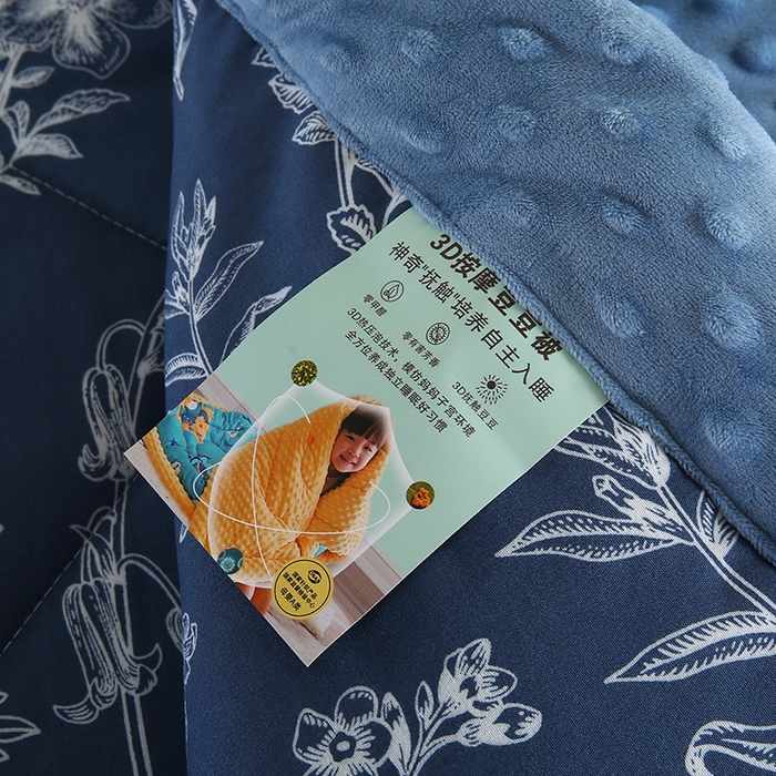 91家纺网 家纺一手货源 找家纺 欧朵 2025新款A类水洗棉豆豆绒被子冬被大豆被芯春秋被冬被 幼儿园 学生宿舍 四季被空调被子暗香疏影