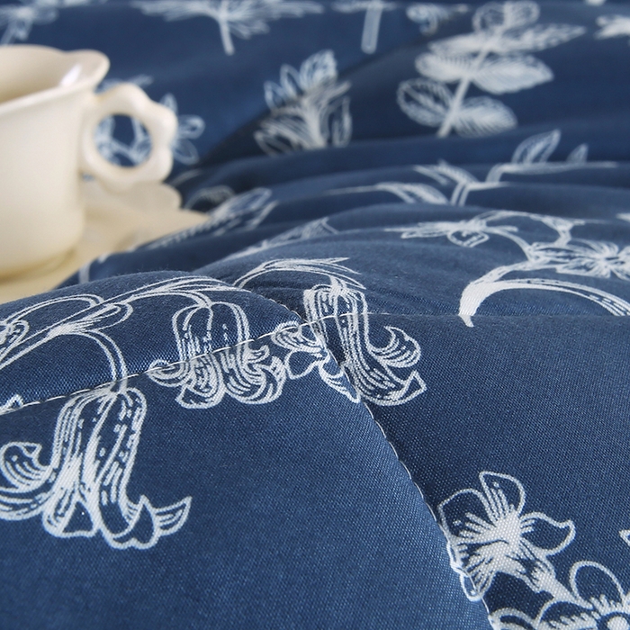 91家纺网 家纺一手货源 找家纺 欧朵 2025新款A类水洗棉豆豆绒被子冬被大豆被芯春秋被冬被 幼儿园 学生宿舍 四季被空调被子暗香疏影