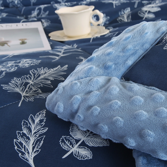 91家纺网 家纺一手货源 找家纺 欧朵 2025新款A类水洗棉豆豆绒被子冬被大豆被芯春秋被冬被 幼儿园 学生宿舍 四季被空调被子暗香疏影