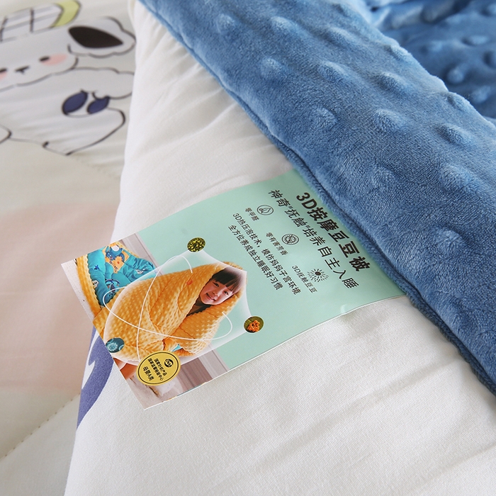 91家纺网 家纺一手货源 找家纺 欧朵 2025新款A类水洗棉豆豆绒被子冬被大豆被芯春秋被冬被 幼儿园 学生宿舍 四季被空调被子彩色气泡