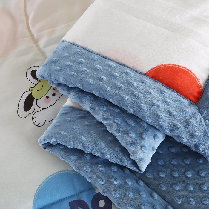 91家纺网 家纺一手货源 找家纺 欧朵 2025新款A类水洗棉豆豆绒被子冬被大豆被芯春秋被冬被 幼儿园 学生宿舍 四季被空调被子彩色气泡