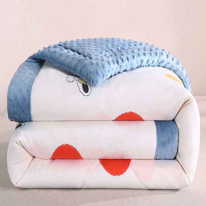 91家纺网 家纺一手货源 找家纺 欧朵 2025新款A类水洗棉豆豆绒被子冬被大豆被芯春秋被冬被 幼儿园 学生宿舍 四季被空调被子彩色气泡