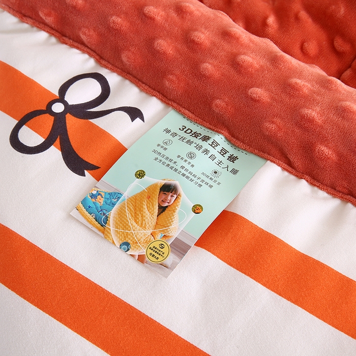 91家纺网 家纺一手货源 找家纺 欧朵 2025新款A类水洗棉豆豆绒被子冬被大豆被芯春秋被冬被 幼儿园 学生宿舍 四季被空调被子黑喵