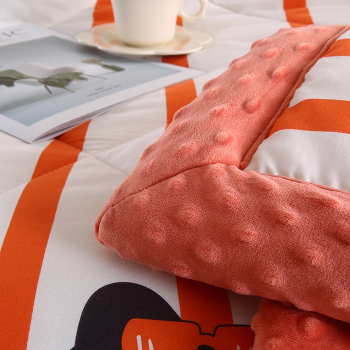 91家纺网 家纺一手货源 找家纺 欧朵 2025新款A类水洗棉豆豆绒被子冬被大豆被芯春秋被冬被 幼儿园 学生宿舍 四季被空调被子黑喵