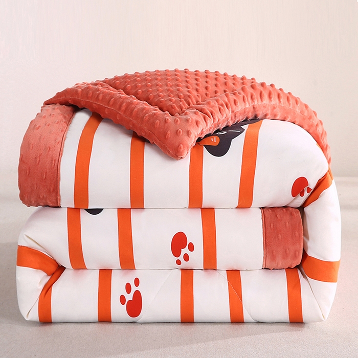 91家纺网 家纺一手货源 找家纺 欧朵 2025新款A类水洗棉豆豆绒被子冬被大豆被芯春秋被冬被 幼儿园 学生宿舍 四季被空调被子黑喵