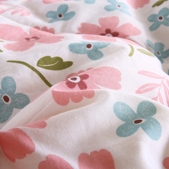 91家纺网 家纺一手货源 找家纺 欧朵 2025新款A类水洗棉豆豆绒被子冬被大豆被芯春秋被冬被 幼儿园 学生宿舍 四季被空调被子花漾