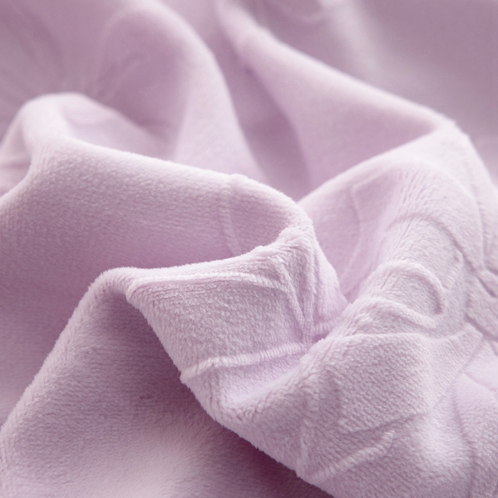 91家纺网 家纺一手货源 找家纺 亿梵 2025秋冬新款A类全消光牛奶绒立体5D雕花绒四件套 蝴蝶结-新媚紫