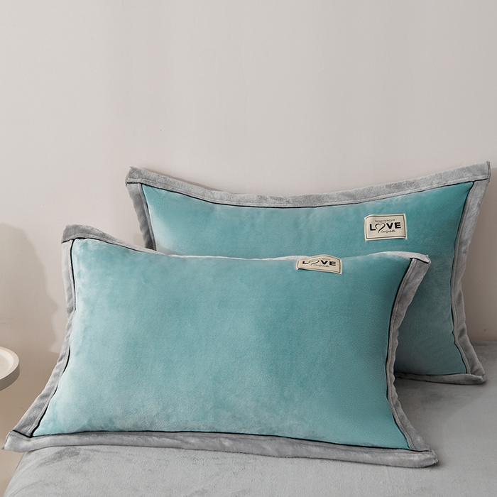 91家纺网 家纺一手货源 找家纺 馨梦缘-2025新款牛奶绒四件套 宾利蓝+浅灰