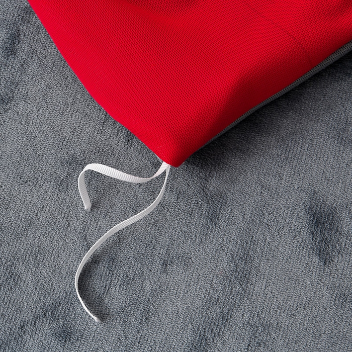 91家纺网 家纺一手货源 找家纺 馨梦缘-2025新款牛奶绒四件套 大红+深灰