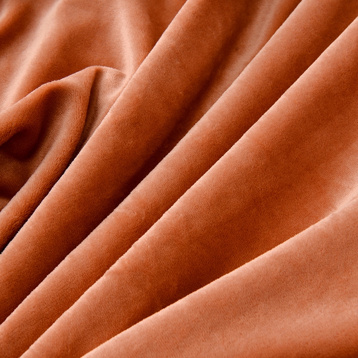 91家纺网 家纺一手货源 找家纺 馨梦缘-2025新款牛奶绒四件套 焦糖+杏色