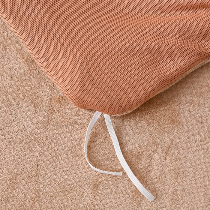 91家纺网 家纺一手货源 找家纺 馨梦缘-2025新款牛奶绒四件套 焦糖+杏色