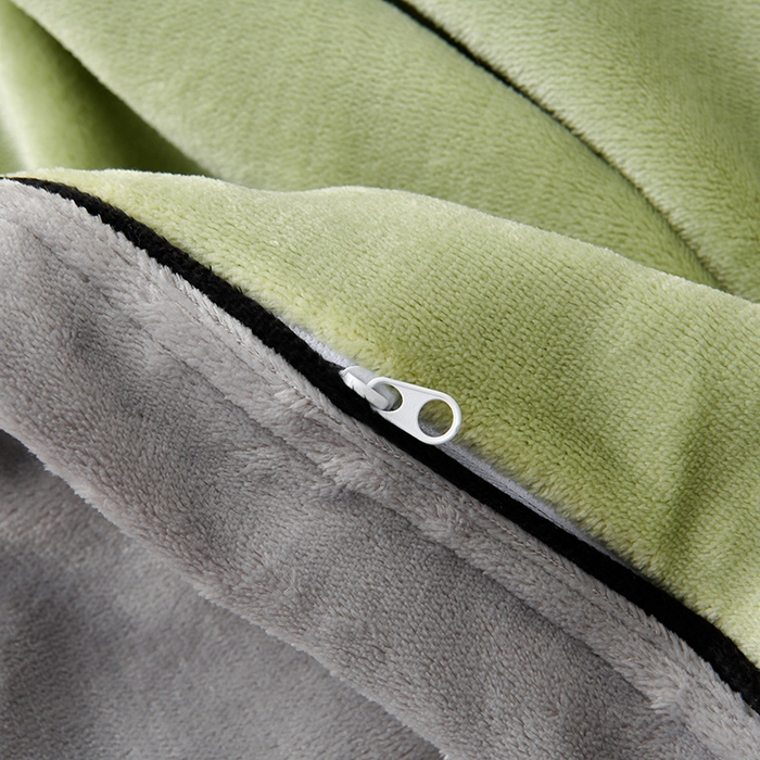 91家纺网 家纺一手货源 找家纺 馨梦缘-2025新款牛奶绒四件套 牛油果绿+浅灰