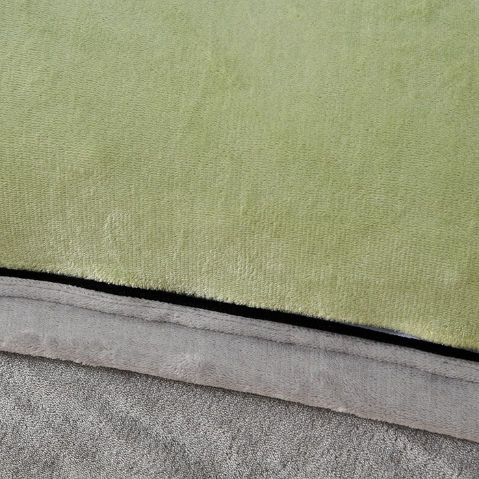 91家纺网 家纺一手货源 找家纺 馨梦缘-2025新款牛奶绒四件套 牛油果绿+浅灰