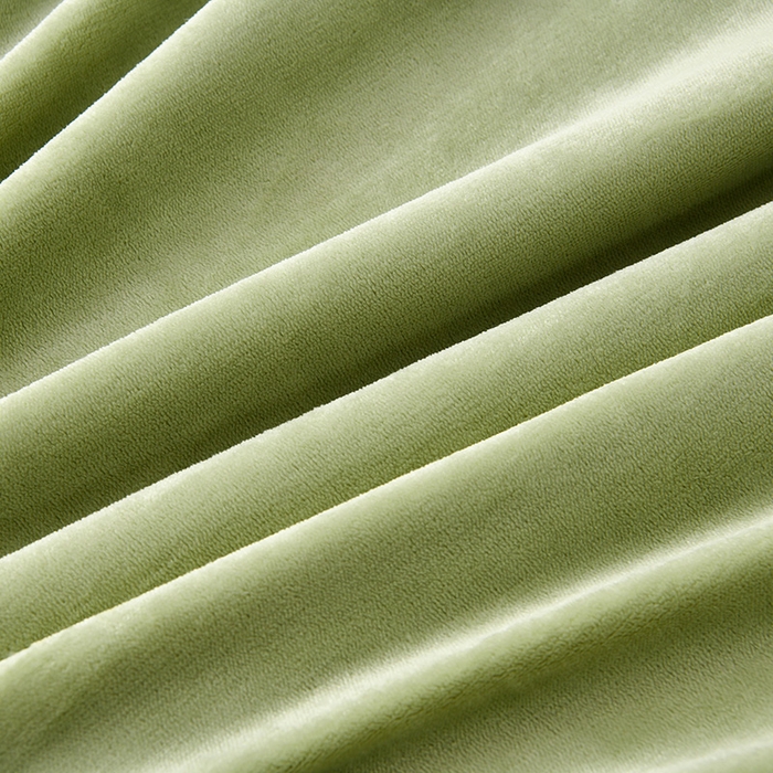 91家纺网 家纺一手货源 找家纺 馨梦缘-2025新款牛奶绒四件套 牛油果绿+浅灰