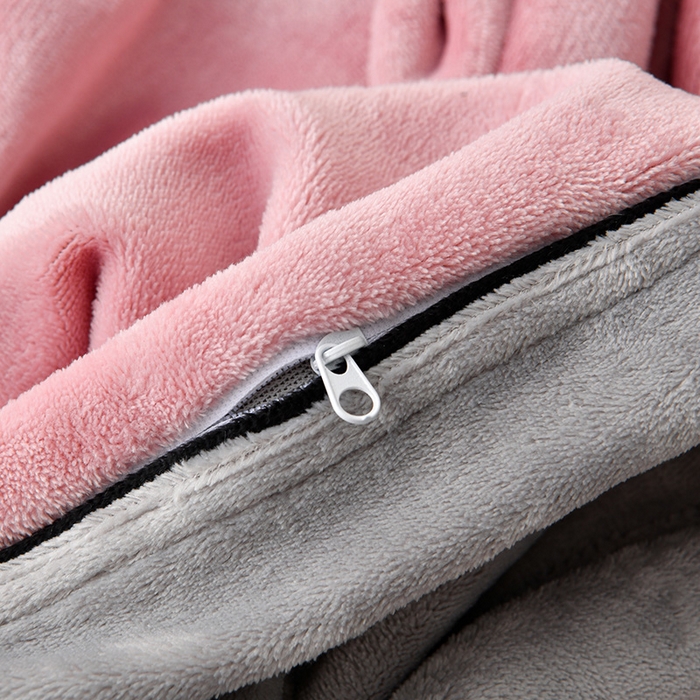 91家纺网 家纺一手货源 找家纺 馨梦缘-2025新款牛奶绒四件套 浅豆沙+浅灰