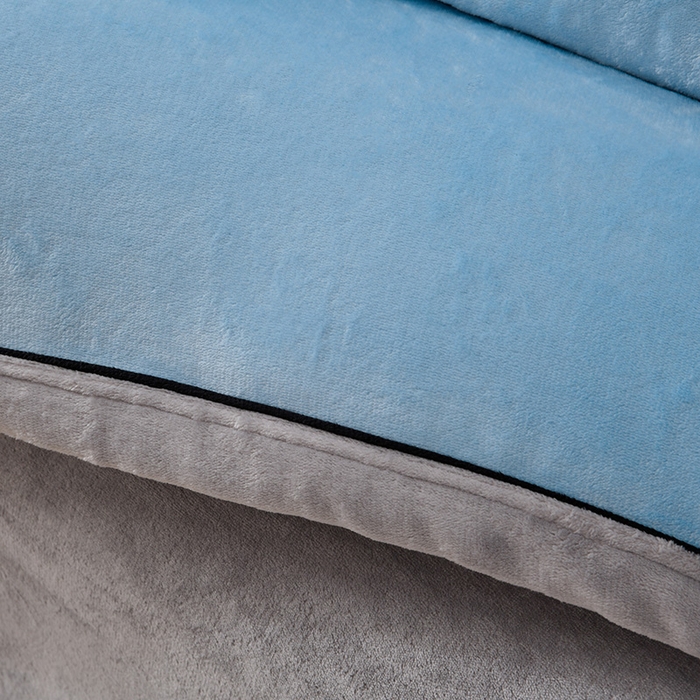 91家纺网 家纺一手货源 找家纺 馨梦缘-2025新款牛奶绒四件套 天空蓝+浅灰