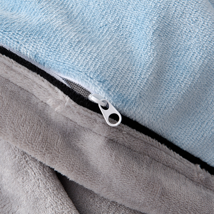 91家纺网 家纺一手货源 找家纺 馨梦缘-2025新款牛奶绒四件套 天空蓝+浅灰