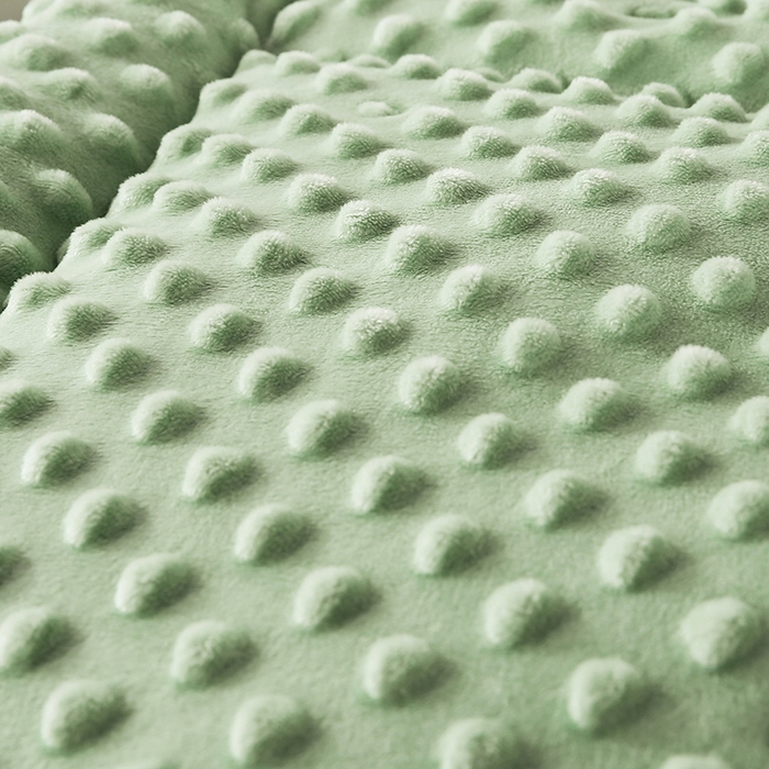 91家纺网 家纺一手货源 找家纺 欧朵 2025新款A类水洗棉豆豆绒被子冬被大豆被芯春秋被冬被 幼儿园 学生宿舍 四季被空调被子绿大格