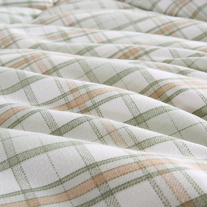 91家纺网 家纺一手货源 找家纺 欧朵 2025新款A类水洗棉豆豆绒被子冬被大豆被芯春秋被冬被 幼儿园 学生宿舍 四季被空调被子绿大格