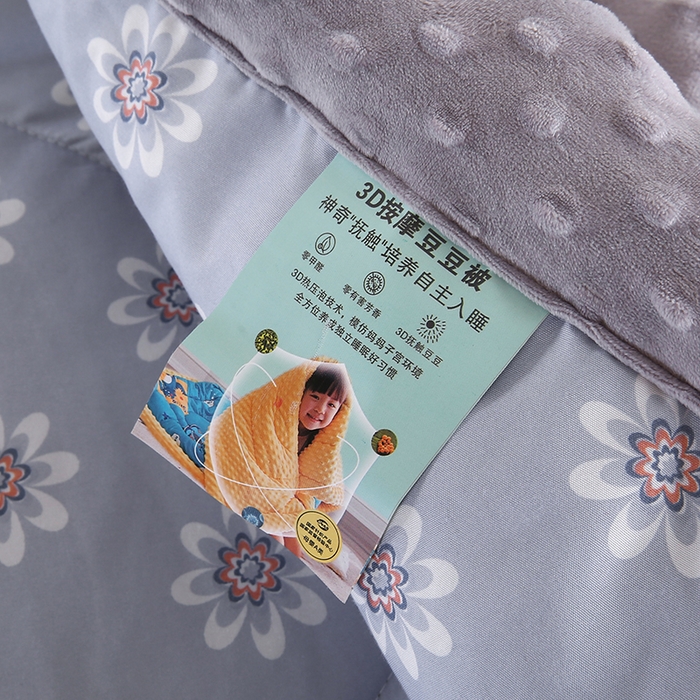 91家纺网 家纺一手货源 找家纺 欧朵 2025新款A类水洗棉豆豆绒被子冬被大豆被芯春秋被冬被 幼儿园 学生宿舍 四季被空调被子朴雅