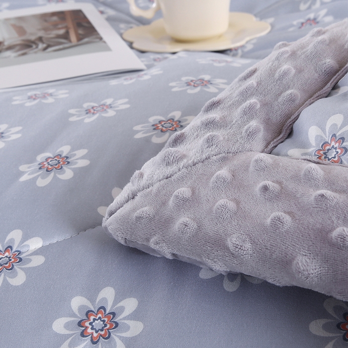 91家纺网 家纺一手货源 找家纺 欧朵 2025新款A类水洗棉豆豆绒被子冬被大豆被芯春秋被冬被 幼儿园 学生宿舍 四季被空调被子朴雅