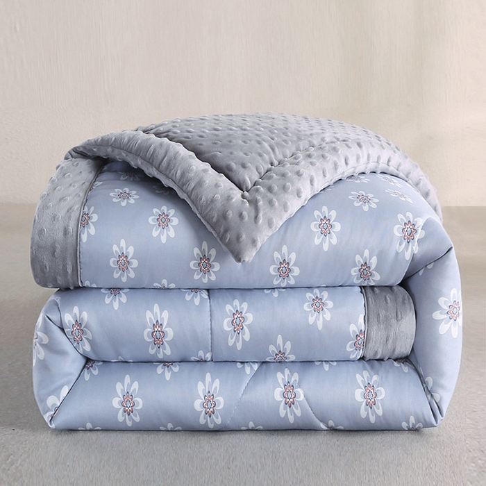 91家纺网 家纺一手货源 找家纺 欧朵 2025新款A类水洗棉豆豆绒被子冬被大豆被芯春秋被冬被 幼儿园 学生宿舍 四季被空调被子朴雅