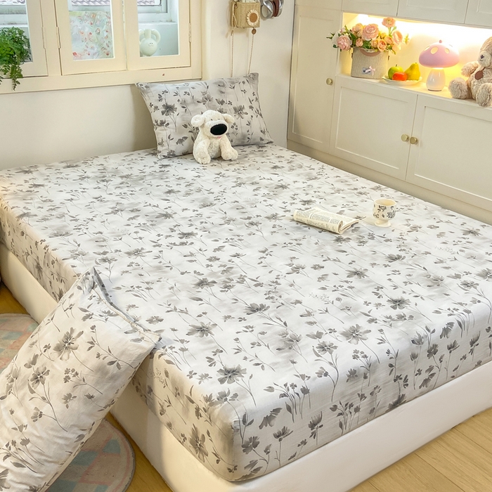 91家纺网 家纺一手货源 找家纺 （总）玉海棠家纺 2025新款直播爆款双层纱床笠三件套