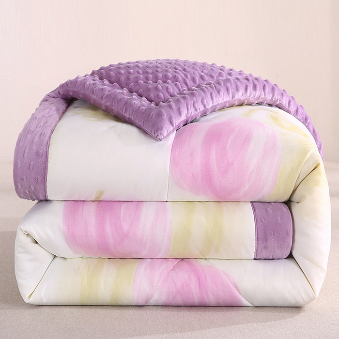 91家纺网 家纺一手货源 找家纺 欧朵 2025新款A类水洗棉豆豆绒被子冬被大豆被芯春秋被冬被 幼儿园 学生宿舍 四季被空调被子浅梦